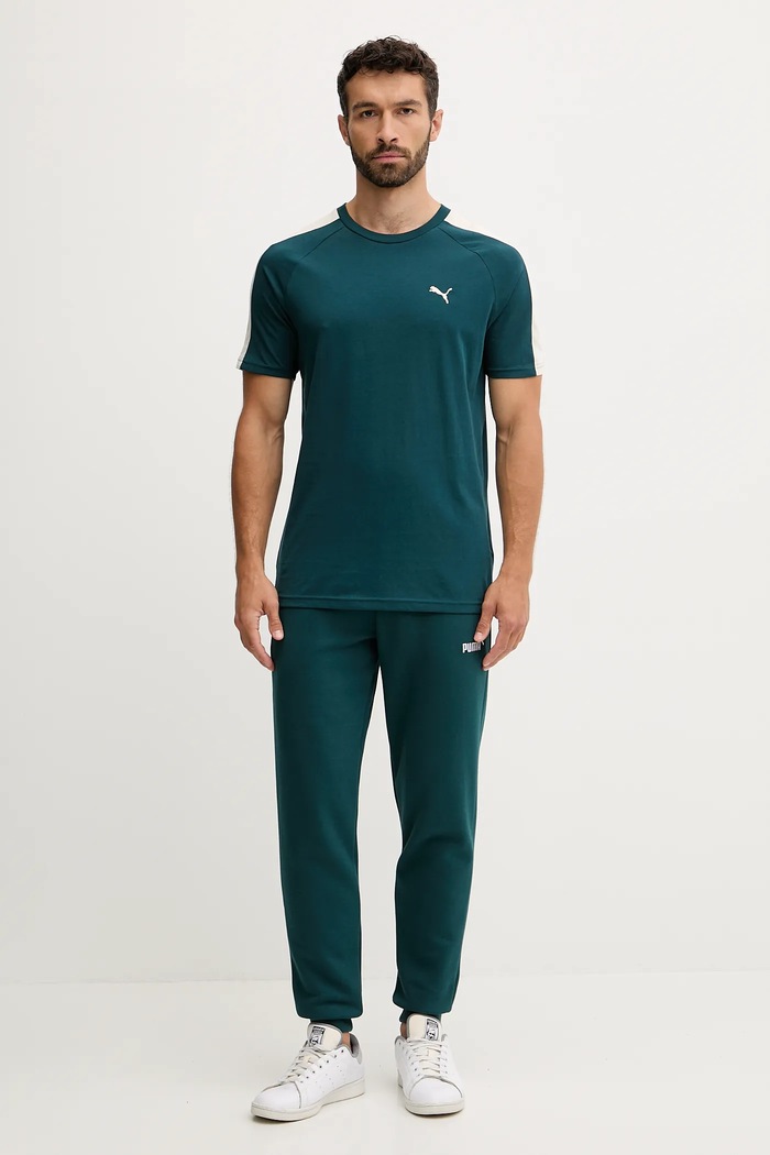 Puma t-shirt in cotone Tee 629592 verde SS26