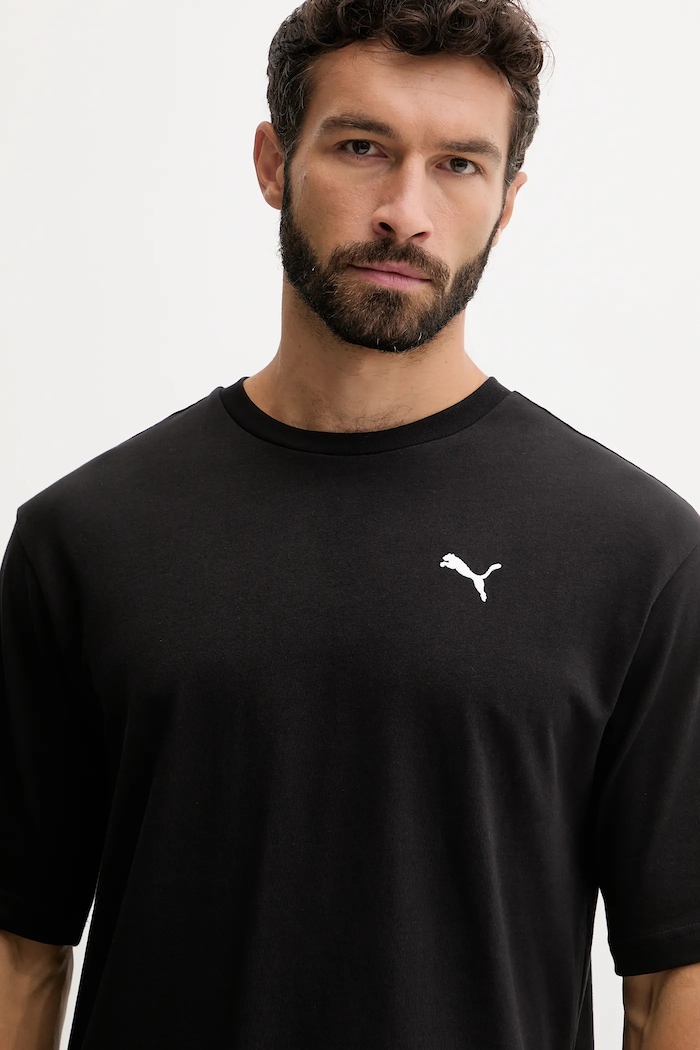 Bavlněné tričko Puma Wardrobe Essential černá 629645