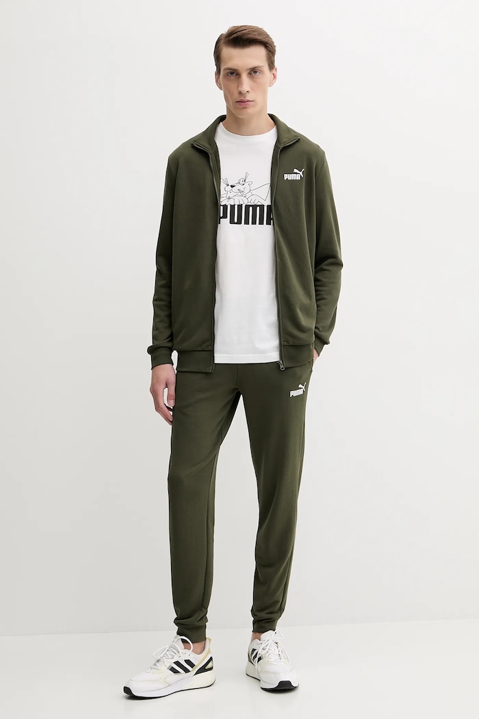 Bombažna kratka majica Puma 632087 bela AW25