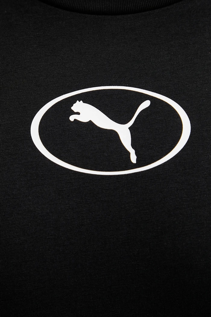 Βαμβακερό μπλουζάκι Puma 688242 μαύρο
