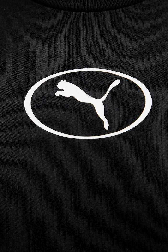 Βαμβακερό μπλουζάκι Puma 688242 μαύρο