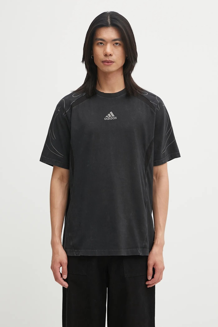 adidas Originals cotton t-shirt Adilenium Tg Te cotton black KF8538