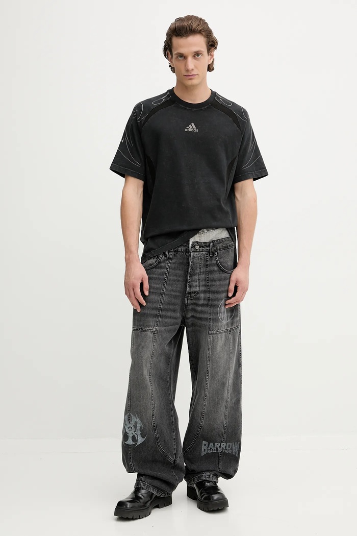 adidas Originals t-shirt bawełniany Adilenium Tg Te KF8538 czarny AW25
