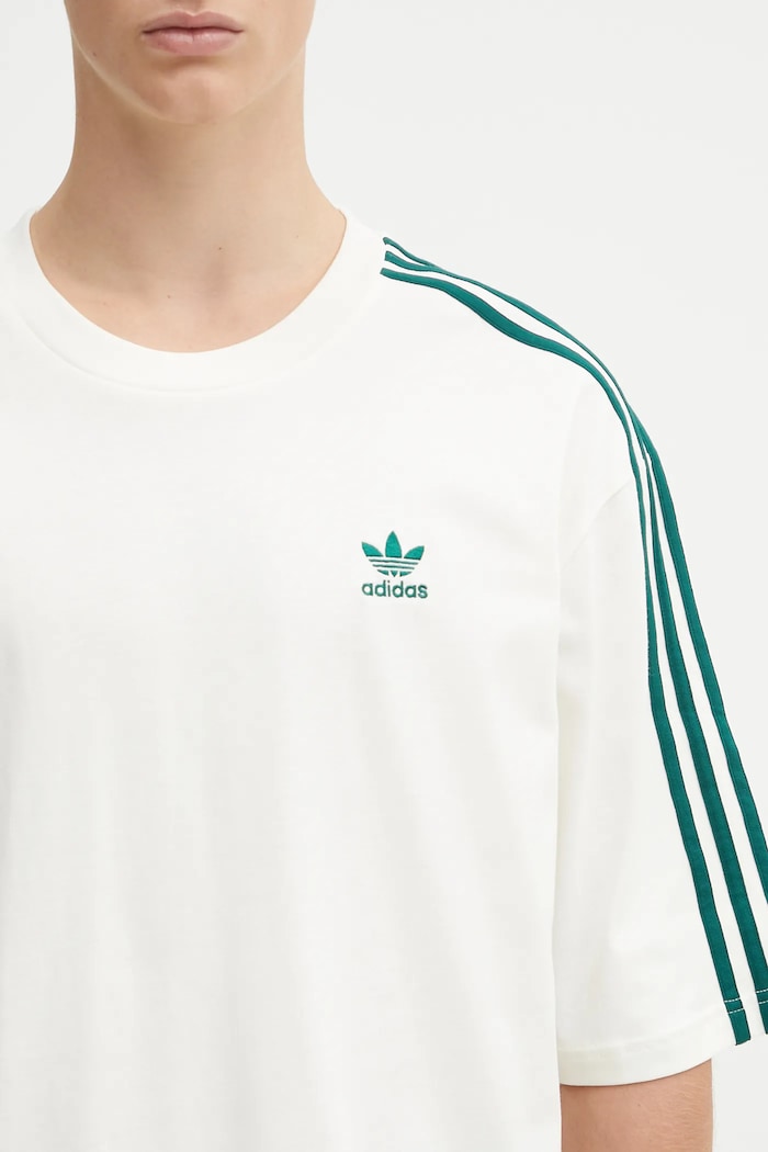 Βαμβακερό μπλουζάκι adidas Originals Oversize Tee μπεζ KA0478