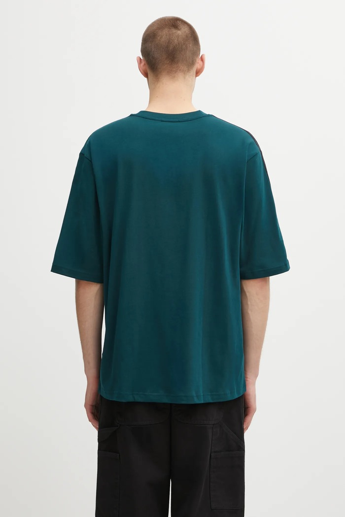 Дрехи Памучна тениска adidas Originals Oversize Tee JY1396 зелен