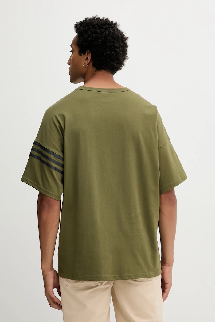 Odzież adidas Originals t-shirt bawełniany Neu C Tee HZ3697 zielony
