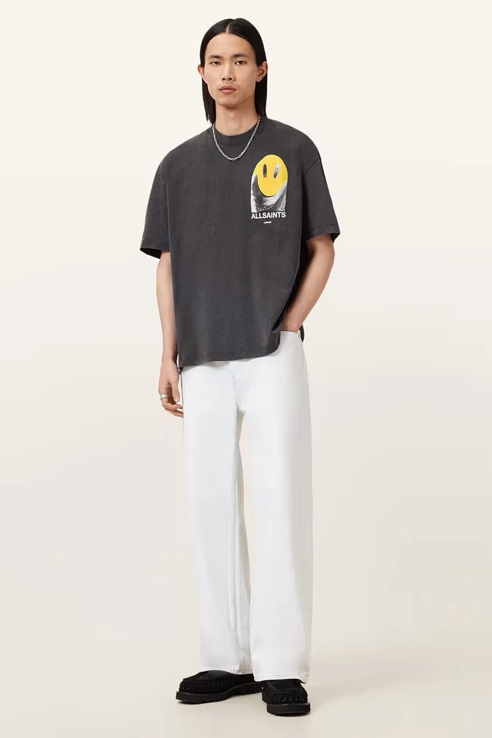 AllSaints t-shirt PARTY M062PC czarny