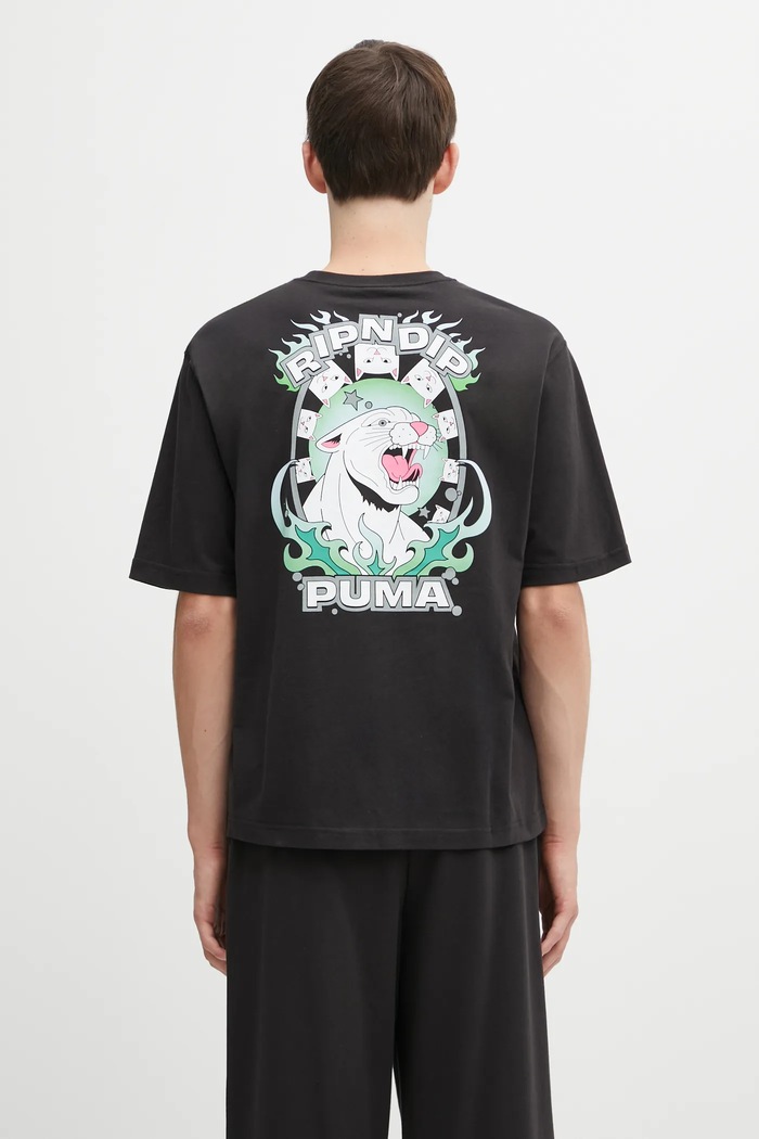 Puma x RIPNDIP bawełniany nadruk czarny 632413