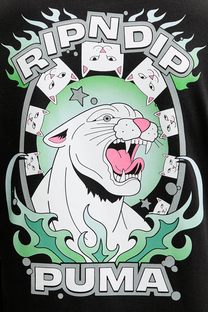 Bombažna kratka majica Puma PUMA x RIPNDIP 632413 črna