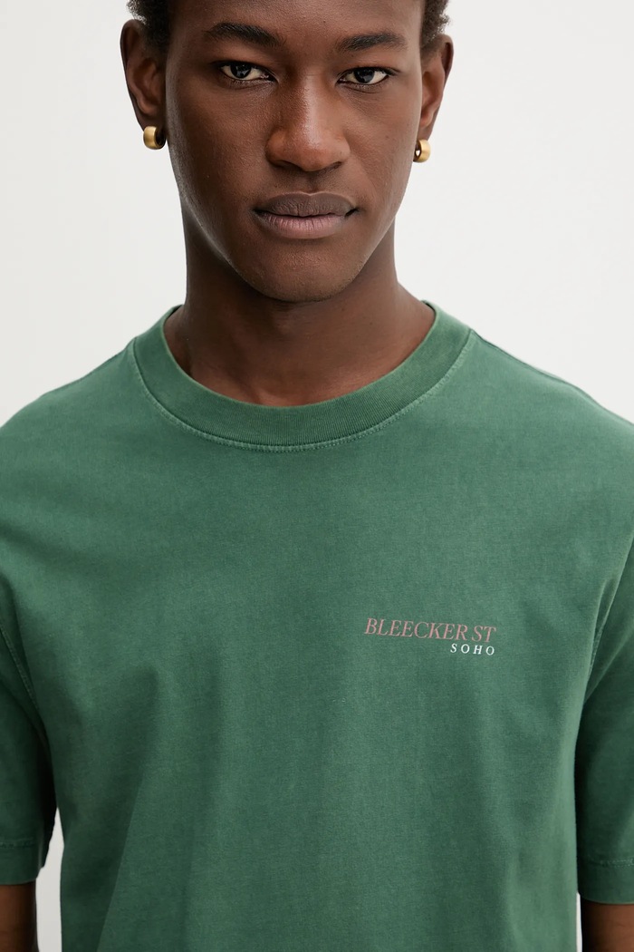 Abercrombie & Fitch t-shirt bawełniany zielony KI123.5231.303