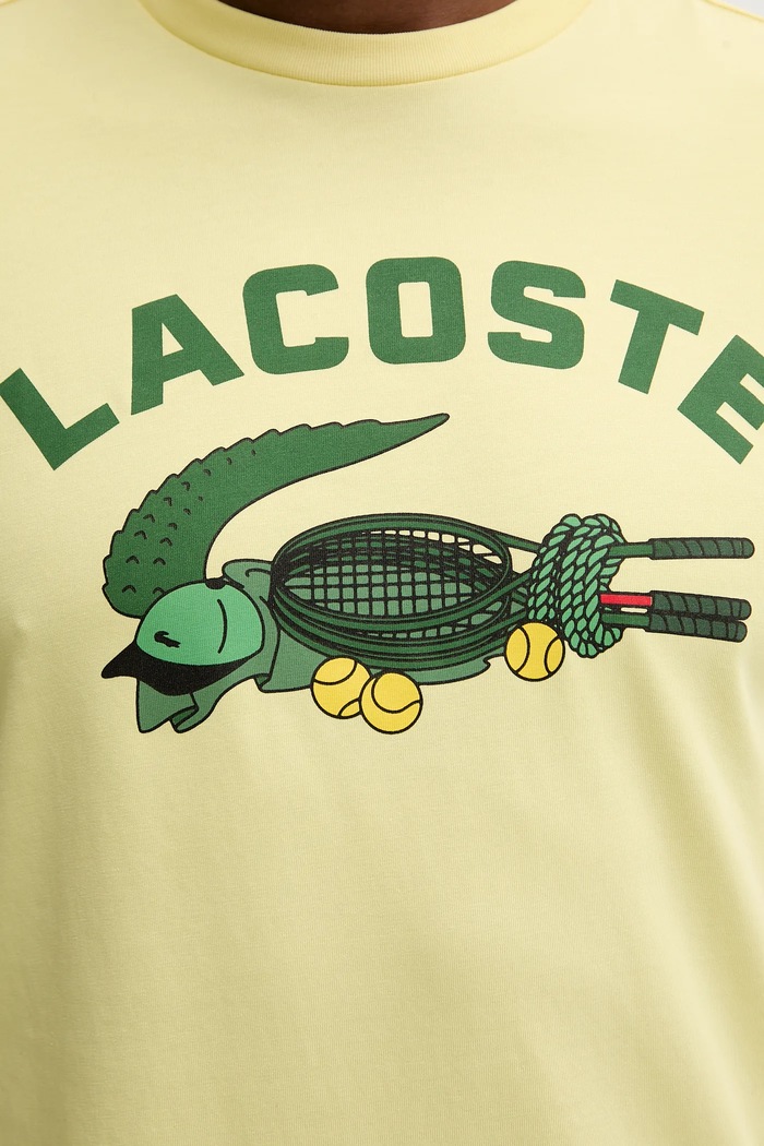Tričko Lacoste TH4760 žltá