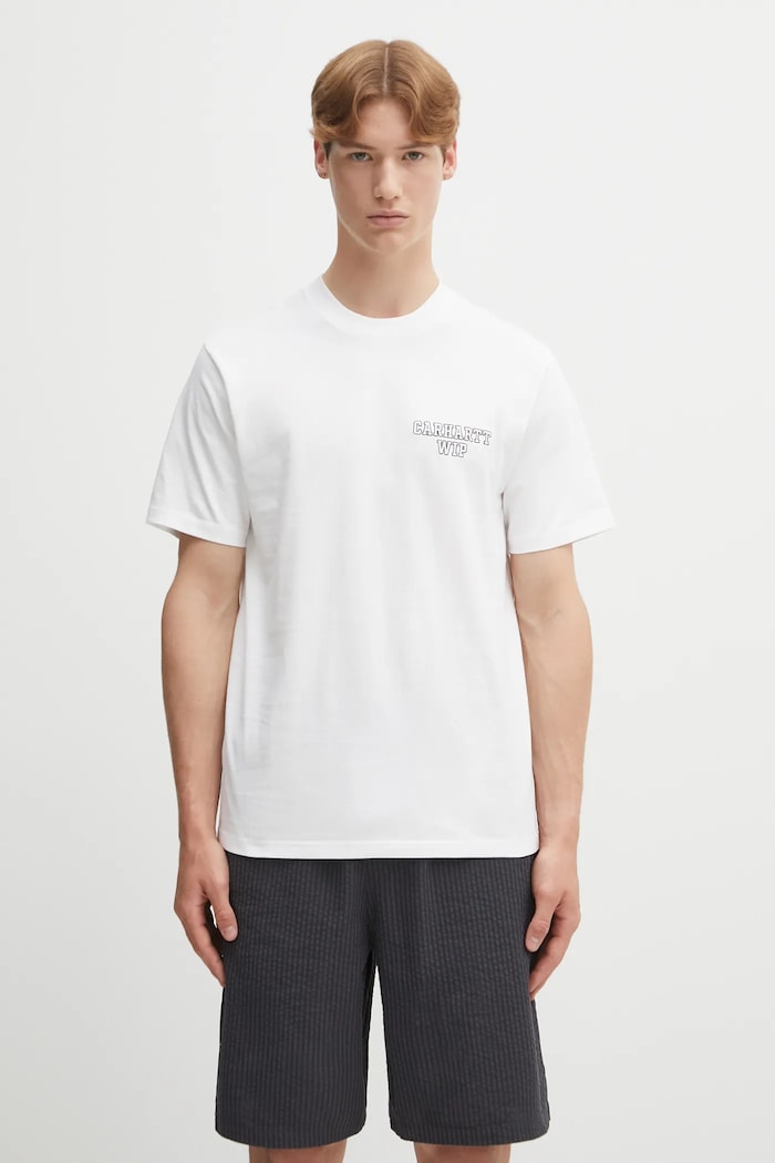 Carhartt WIP cotton t-shirt S/S Alumni regular white I035207.02XX