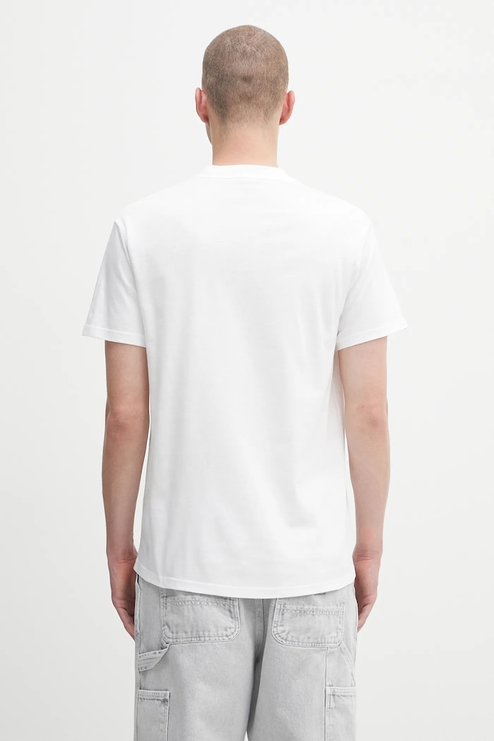 Дрехи Памучна тениска Carhartt WIP S/S Cream Of The Crop I035192.02XX бял
