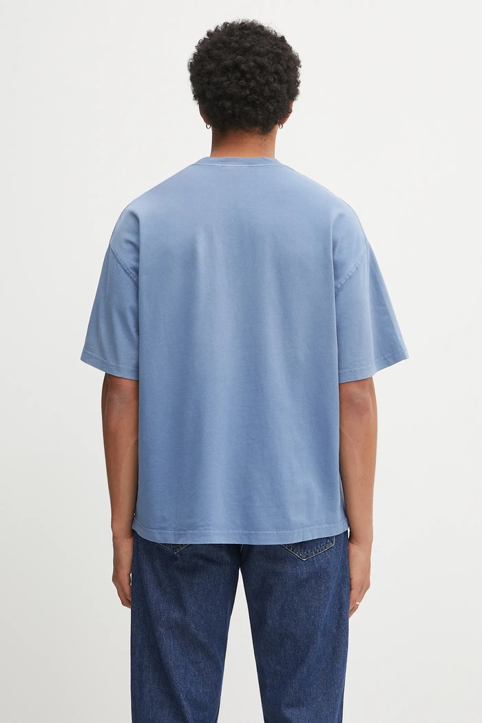 Clothing Carhartt WIP cotton t-shirt S/S Hudson Pocket I035140.1YI5F blue