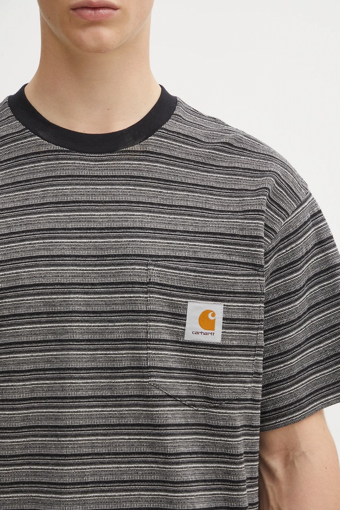 Памучна тениска Carhartt WIP S/S Gellar Pocket сив I035141.30HXX