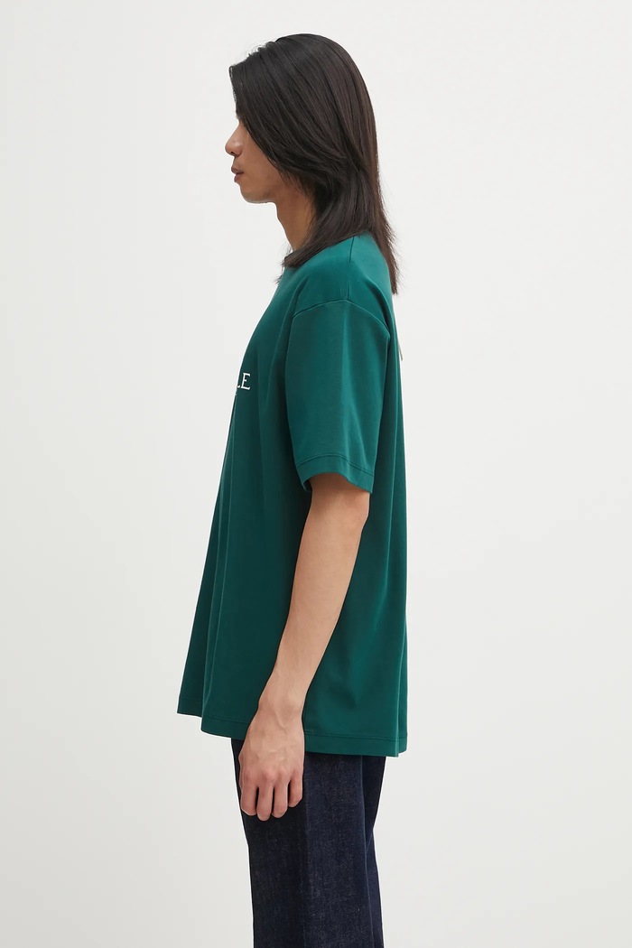 Drôle de Monsieur Le T-shirt "The Best Club" t-shirt cotton Men's I.TS273.CO002 green AW25