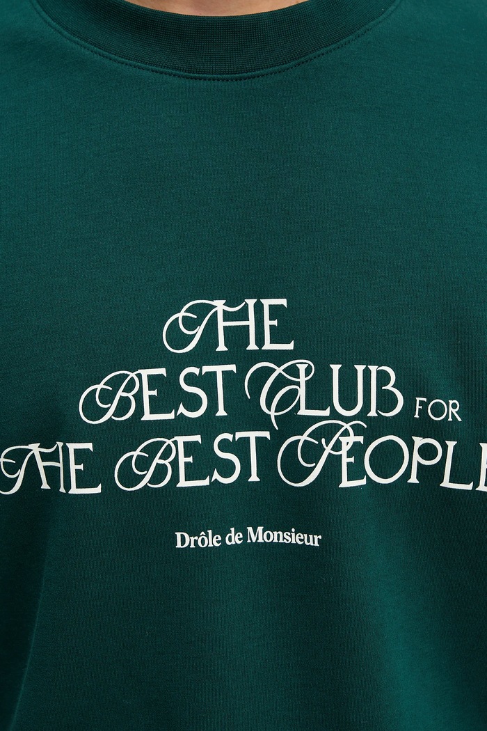 Drôle de Monsieur tričko pánské bavlněné Le T-shirt "The Best Club" I.TS273.CO002 zelená