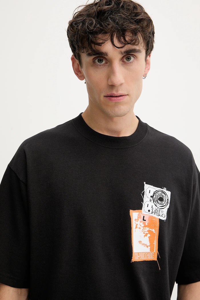 Bavlnené tričko Vans čierna VN000PB9BLK1