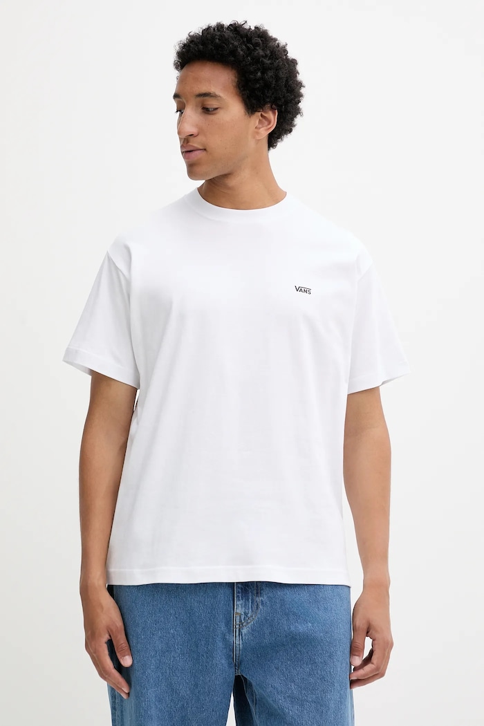 Vans t-shirt bawełniany bawełna biały VN000R9XWHT1