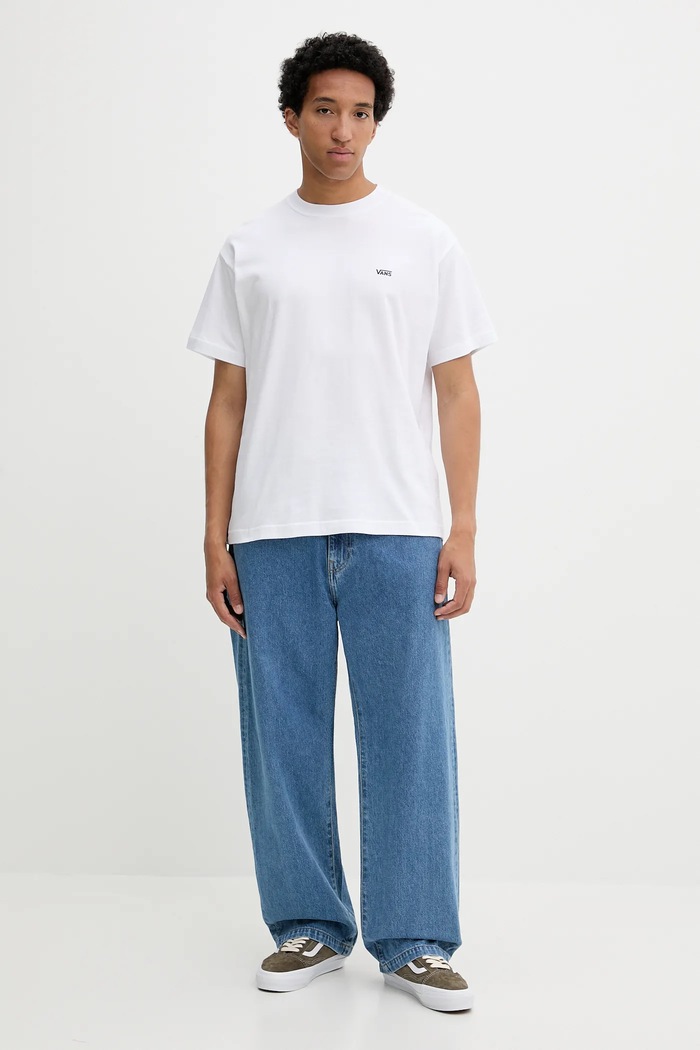 Vans t-shirt bawełniany VN000R9XWHT1 biały AA00