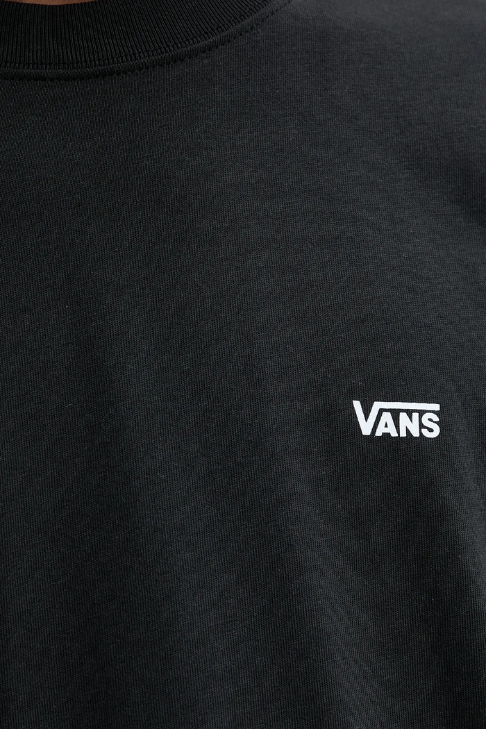 Bavlněné tričko Vans VN000R9XBLK1 černá