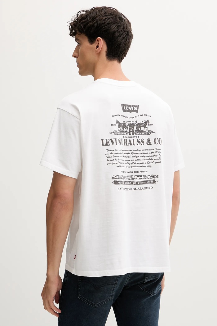 Oblačila Bombažna kratka majica Levi's 87373.0214 bela