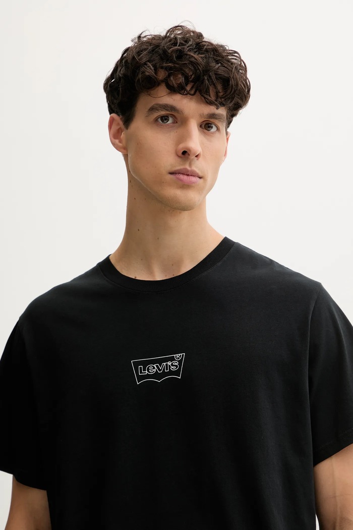 Bavlnené tričko Levi's čierna A2082.0280