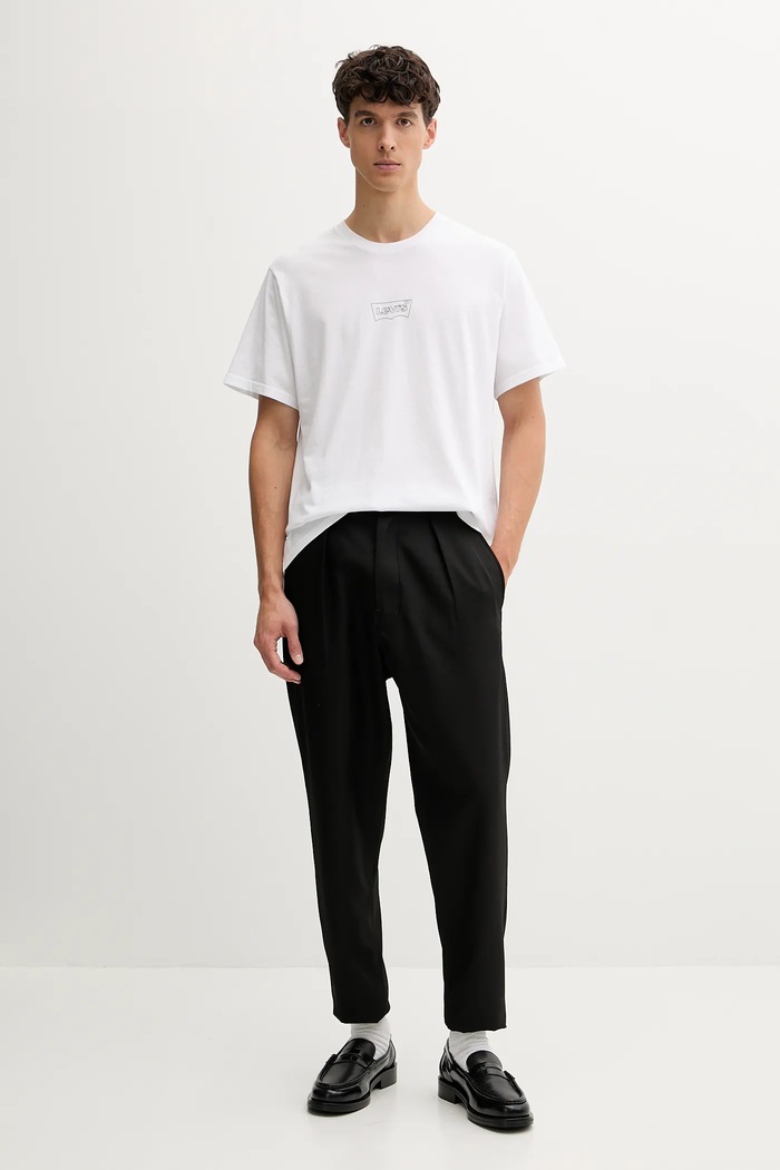 Bavlněné tričko Levi's A2082.0281 bílá AW25