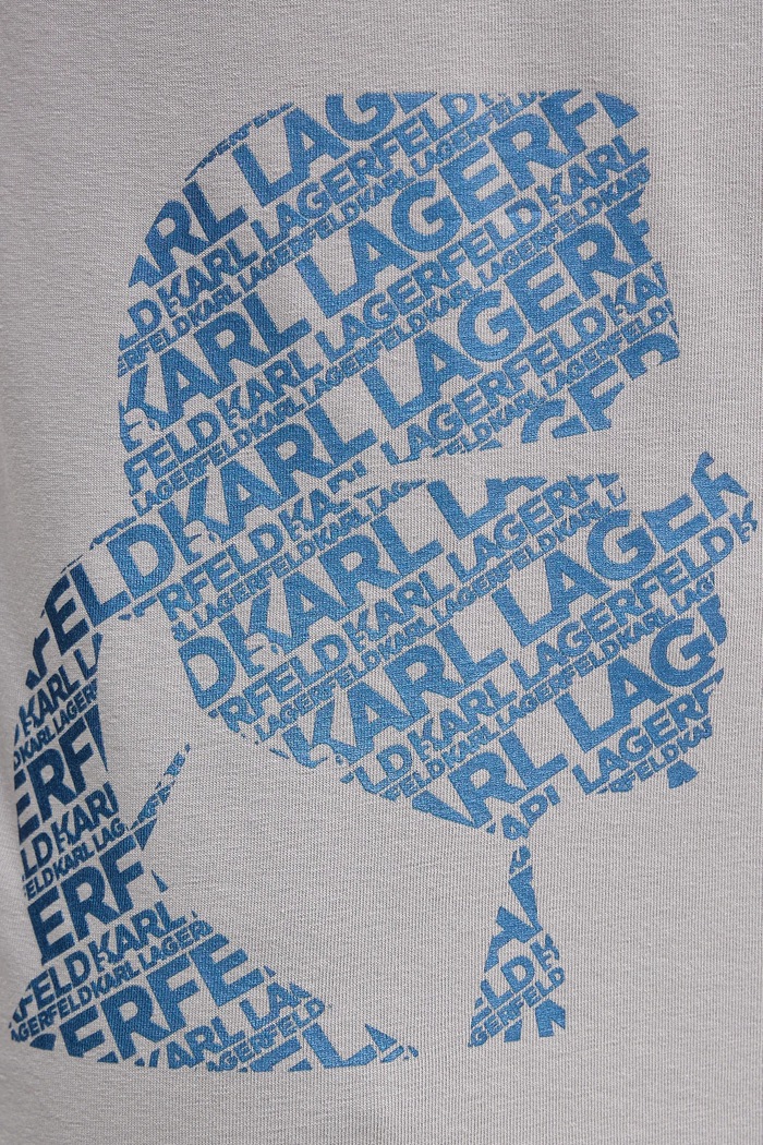 Tričko Karl Lagerfeld 554235.755404 sivá