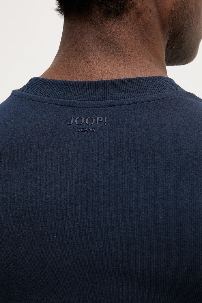Βαμβακερό μπλουζάκι Joop! Joop! σκούρο μπλε 30044716