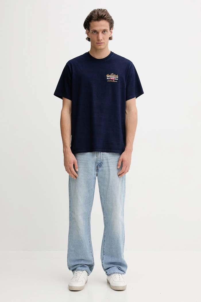 Levi's t-shirt bawełniany 16143.2256 granatowy AW25