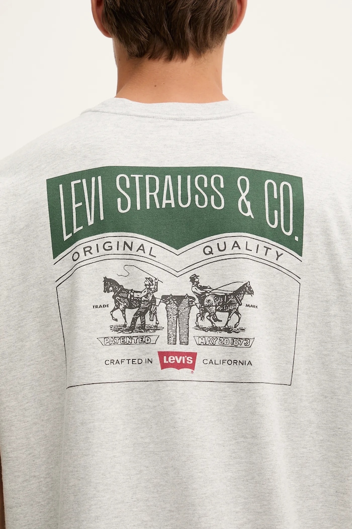 Levi's t-shirt bawełniany 87373.0256 szary