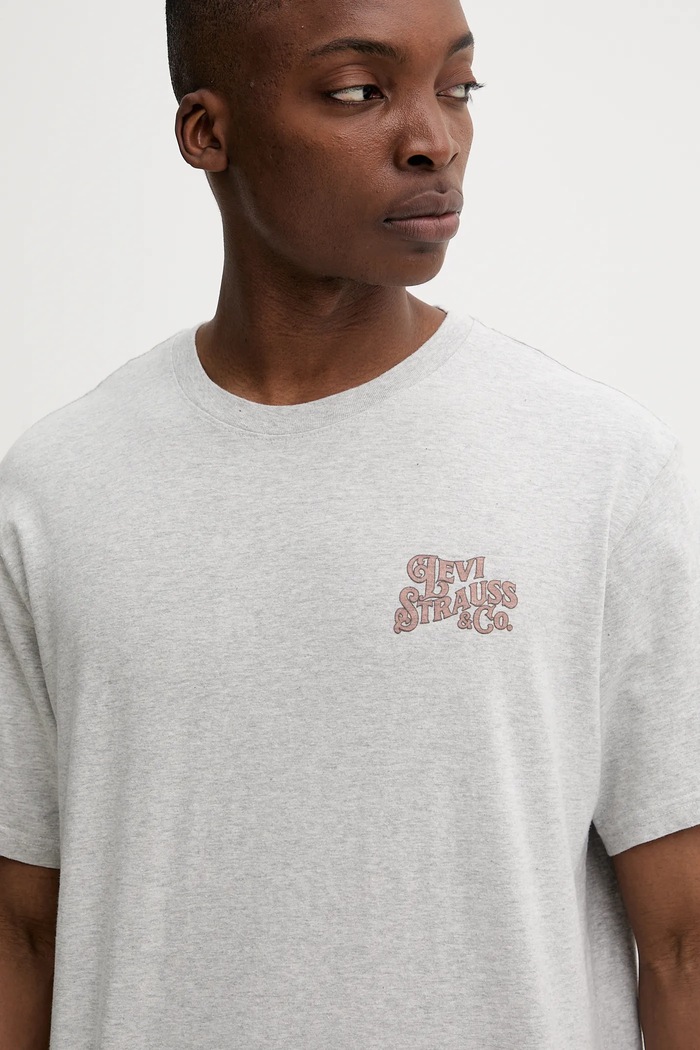Памучна тениска Levi's сив 16143.1816