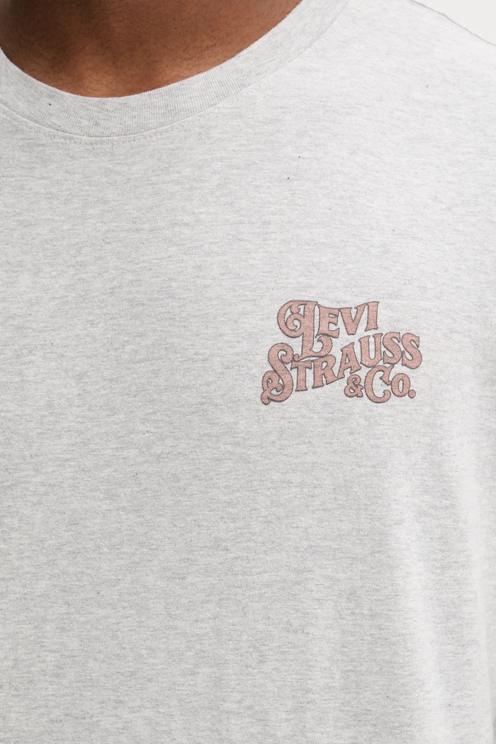 Памучна тениска Levi's 16143.1816 сив