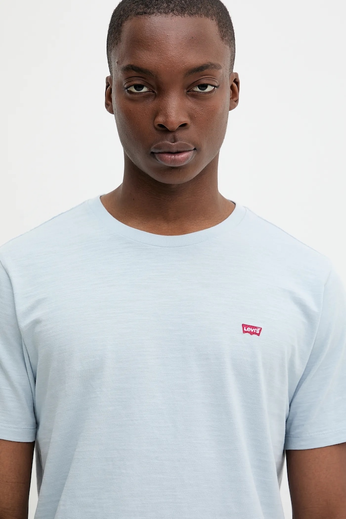 Tricou din bumbac Levi's 56605.0297 albastru