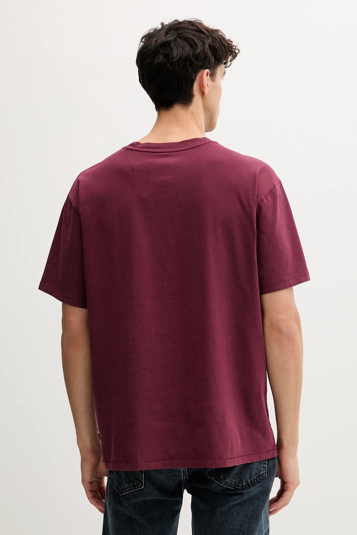 Oblečenie Bavlnené tričko Levi's A0637.0166 burgundské