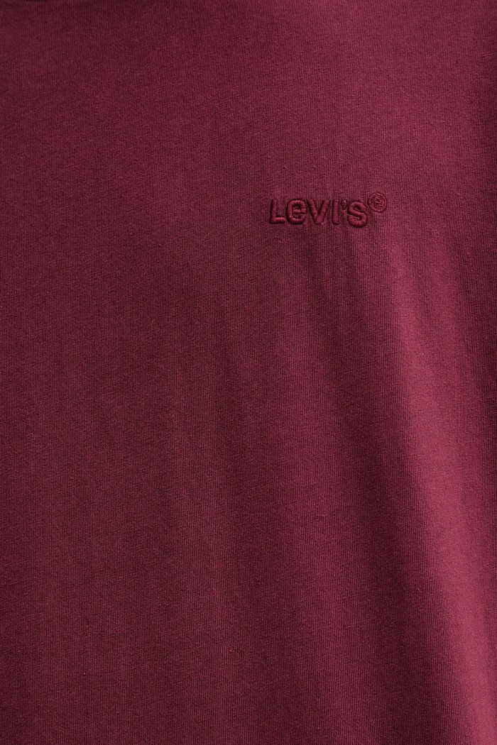 Bavlnené tričko Levi's A0637.0166 burgundské