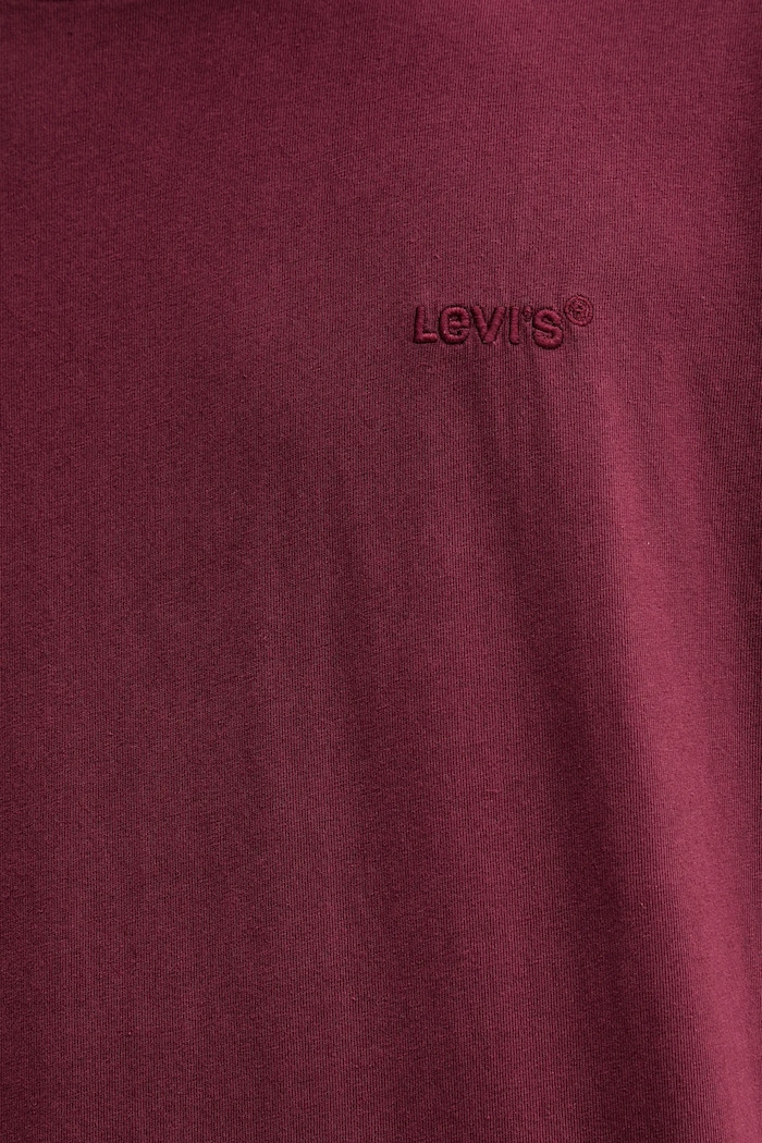 Bavlnené tričko Levi's A0637.0166 burgundské