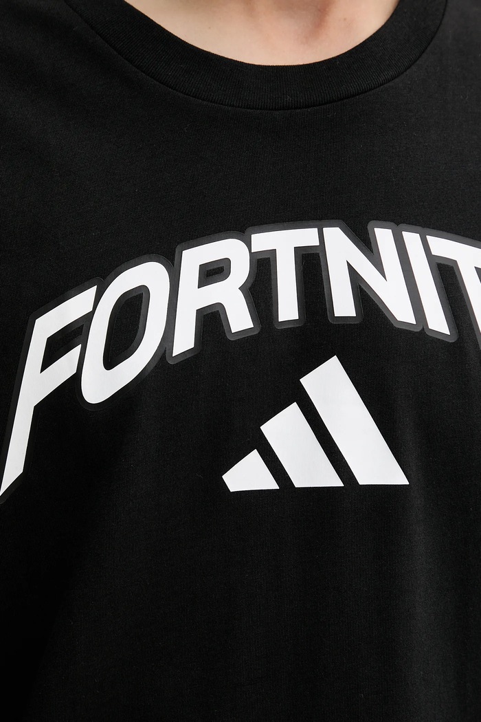 adidas t-shirt bawełniany Fortnite JV8012 czarny