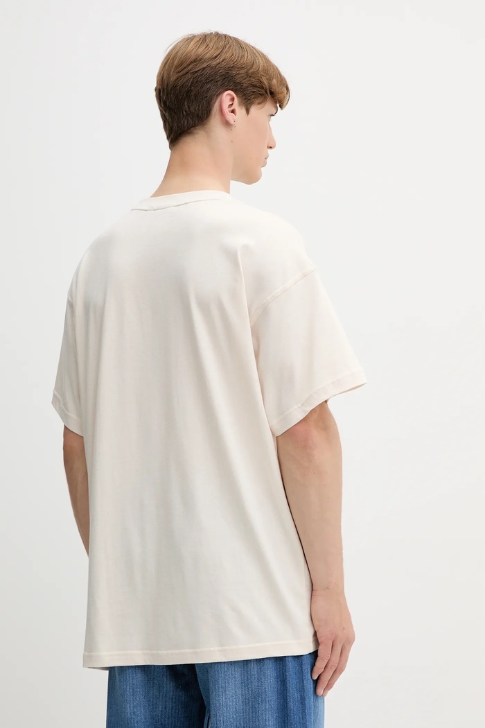 Oblečení Bavlněné tričko adidas Originals Essentials JV5943 béžová