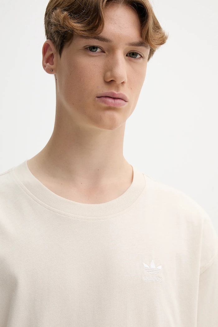 Bavlněné tričko adidas Originals Essentials béžová JV5943
