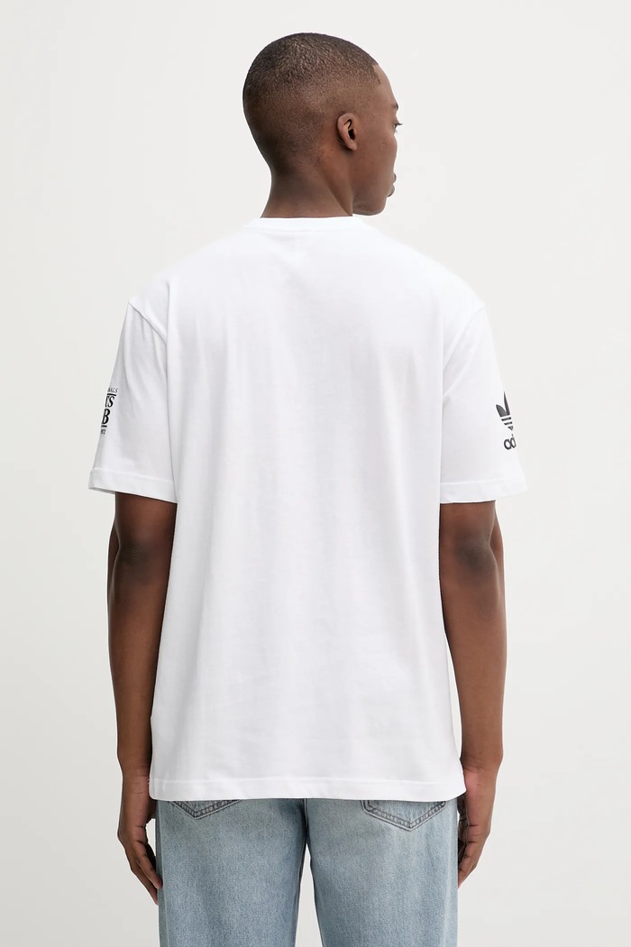 Odzież adidas Originals t-shirt bawełniany 90S Ftbl Tee JX3065 biały