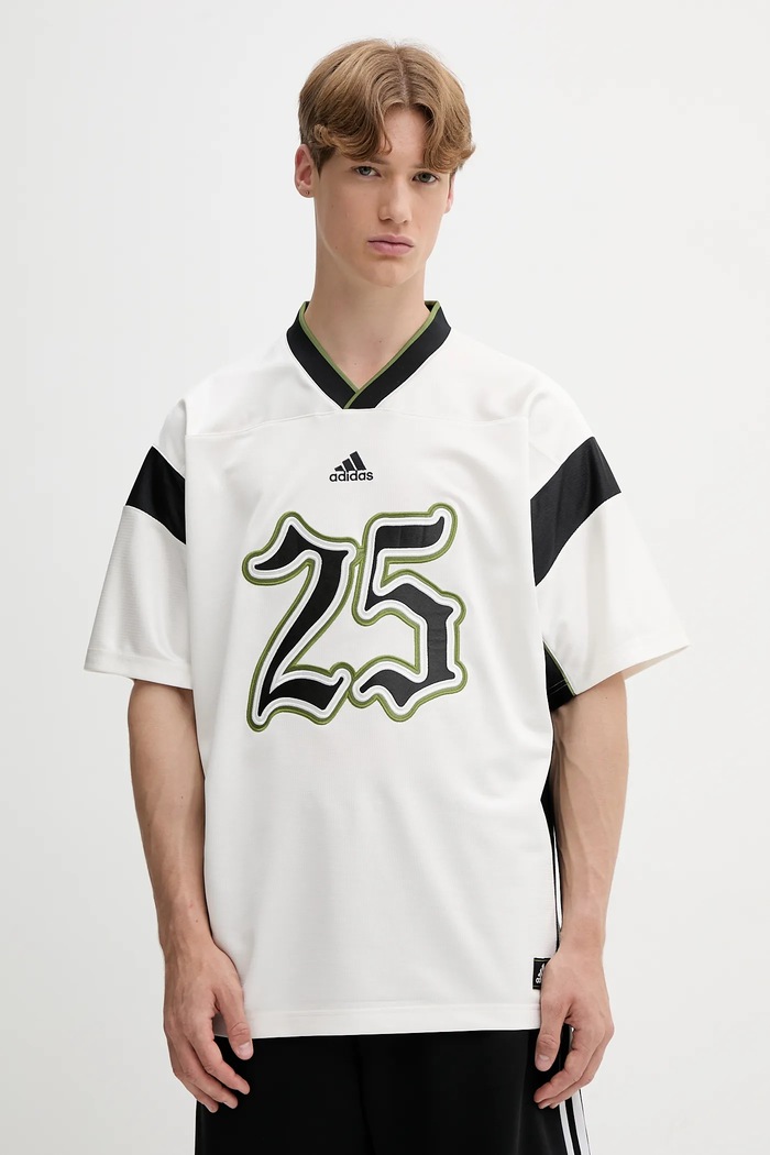 adidas Originals t-shirt szpic beżowy JY2762