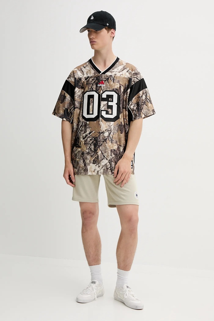 Kratka majica adidas Originals OG Camo Fb Jers KD6250 bež AW25