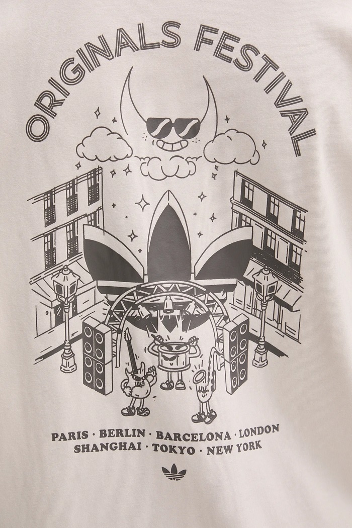 Bavlnené tričko adidas Originals Street Band Tee KQ9956 béžová