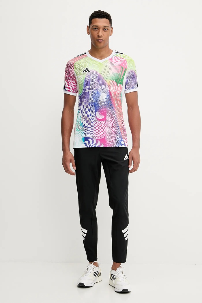 adidas Performance t-shirt treningowy PRIDE JL8097 biały AW25