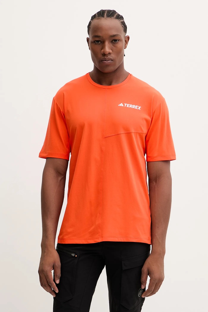 adidas TERREX tricou sport print portocaliu JM7087