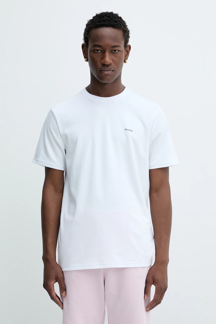 Hollister Co. t-shirt regular biały KI323.5499.100