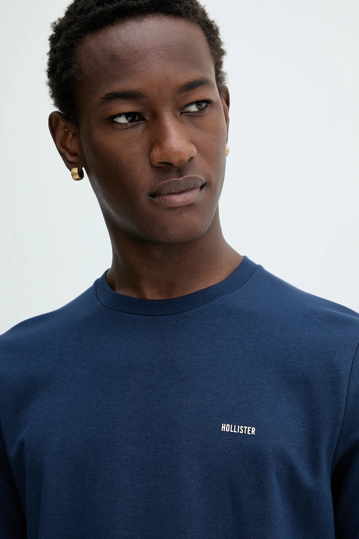 Ruházat Hollister Co. t-shirt KI323.5499.200 sötétkék