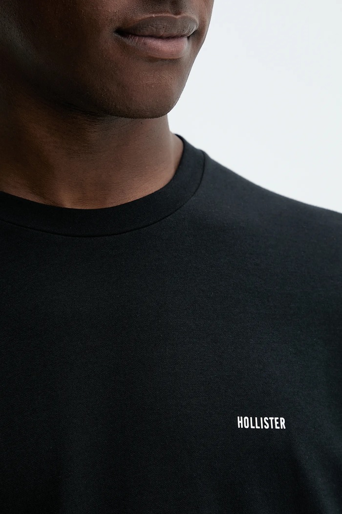 Tričko Hollister Co. KI323.5499.900 čierna
